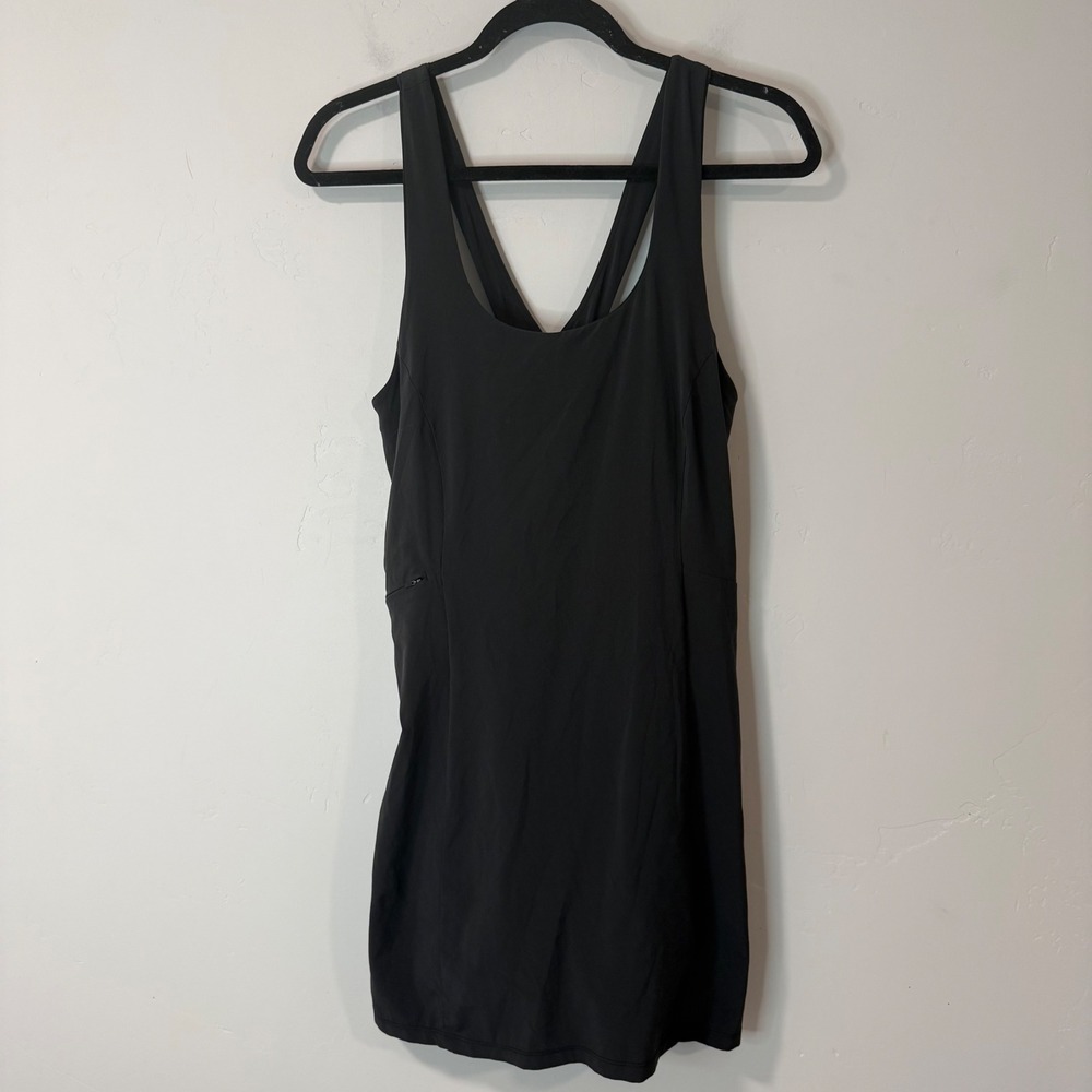 REI Co-op Women Active Crossback Dress Medium Black Lined Excellent 202456